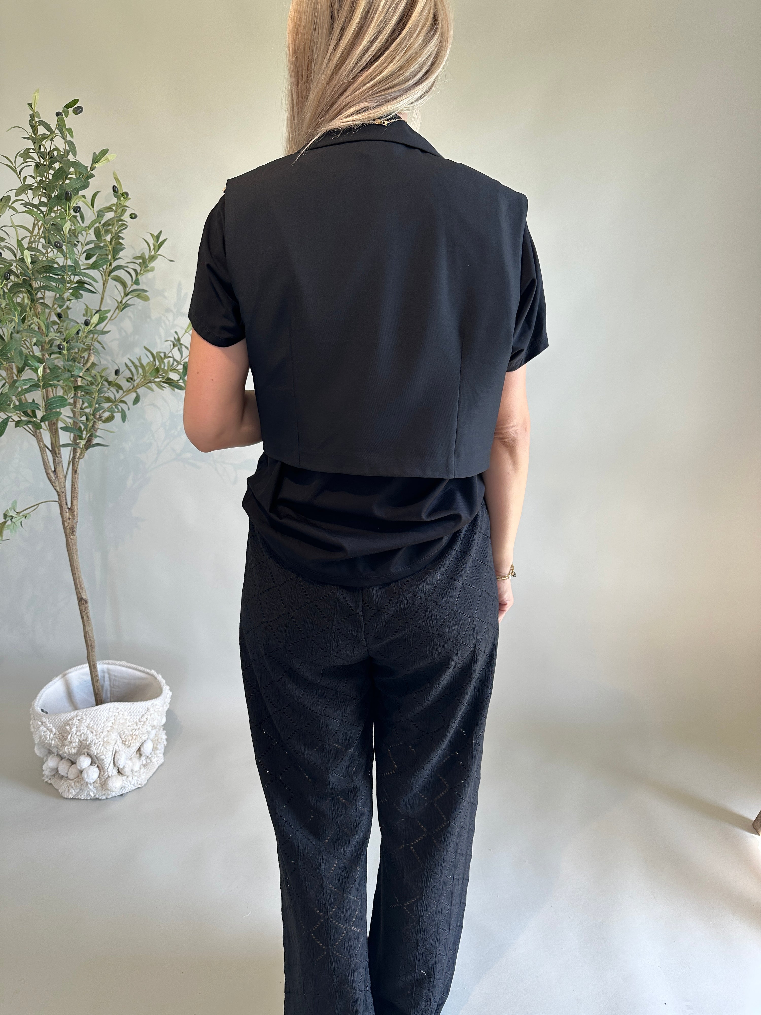 Blazerjacke in Schwarz