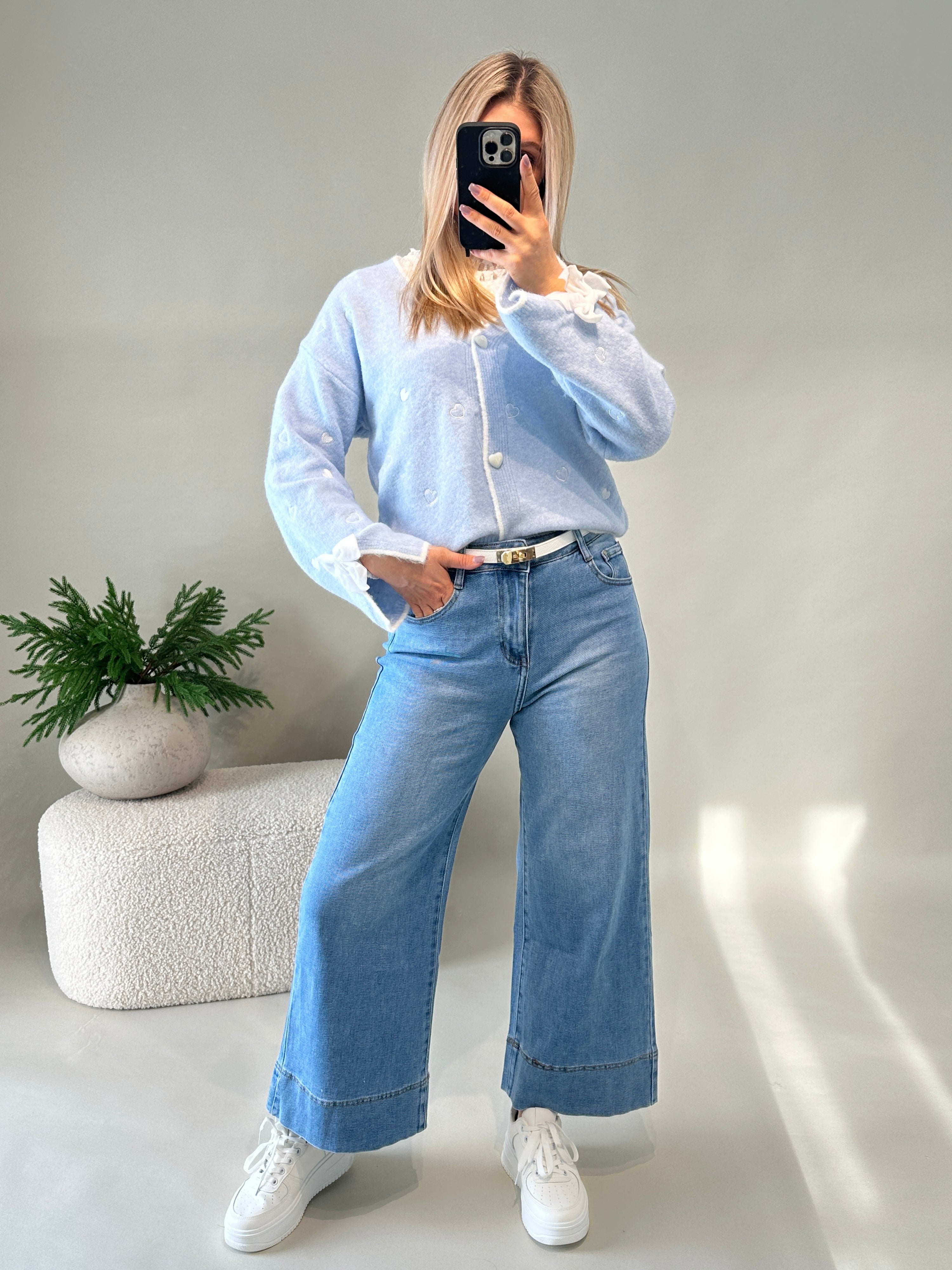 Jeans mit weitem Bein