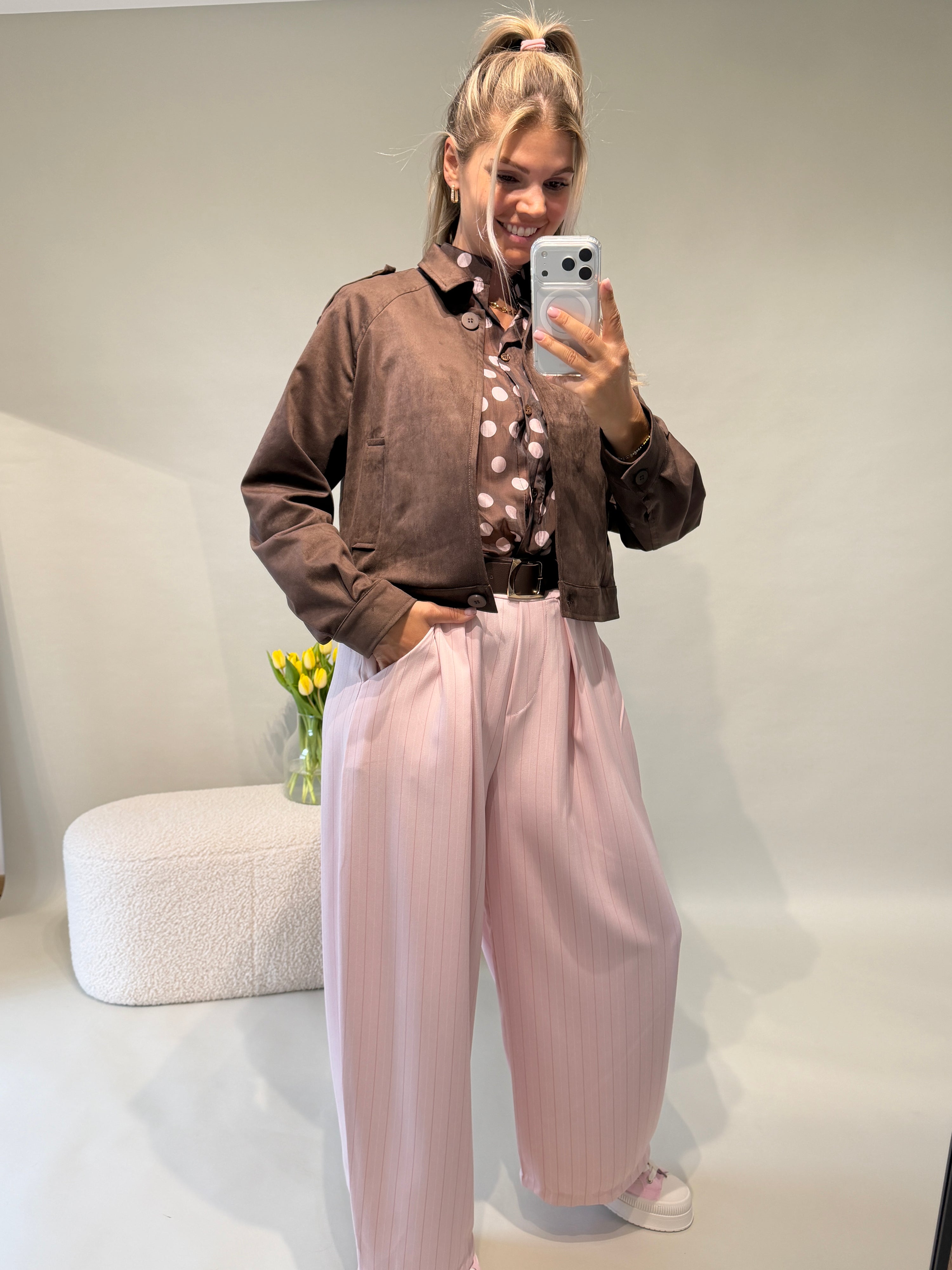 Sneaker in Rosa/Weiß