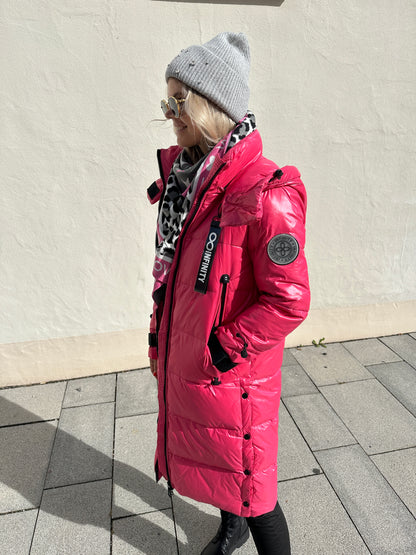 Wintermantel in Pink