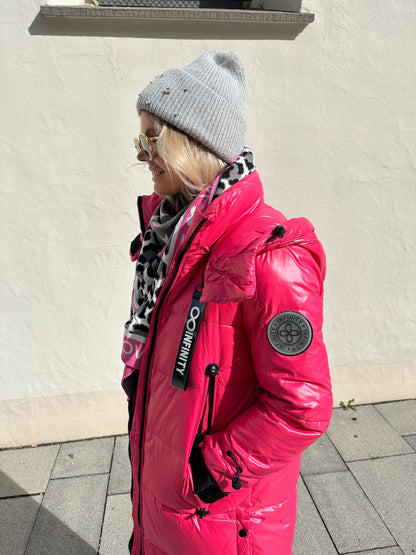 Wintermantel in Pink