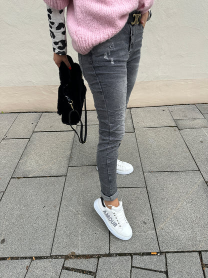 Jeans in Grau