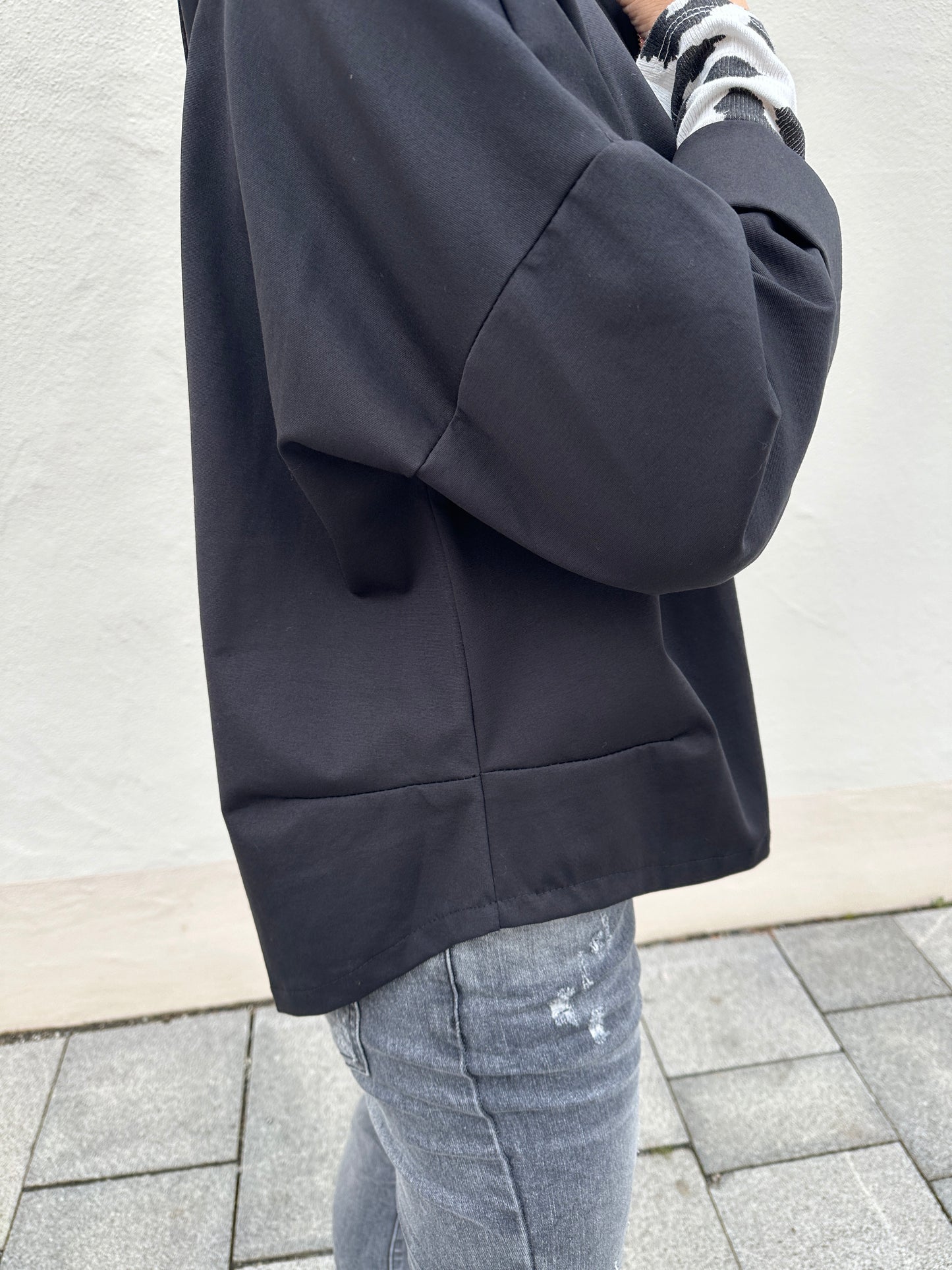 jacke in schwarz