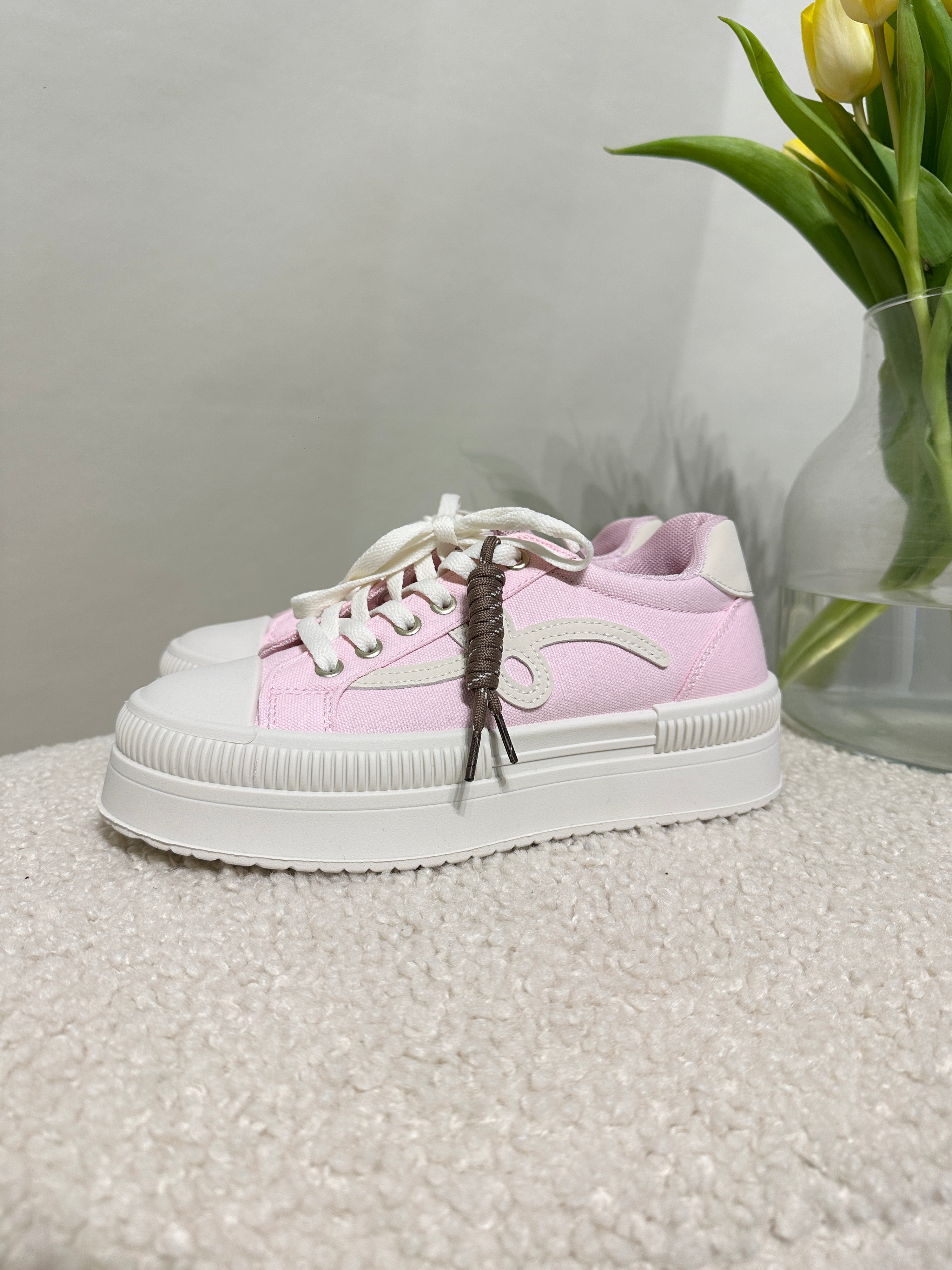 Sneaker in Rosa/Weiß