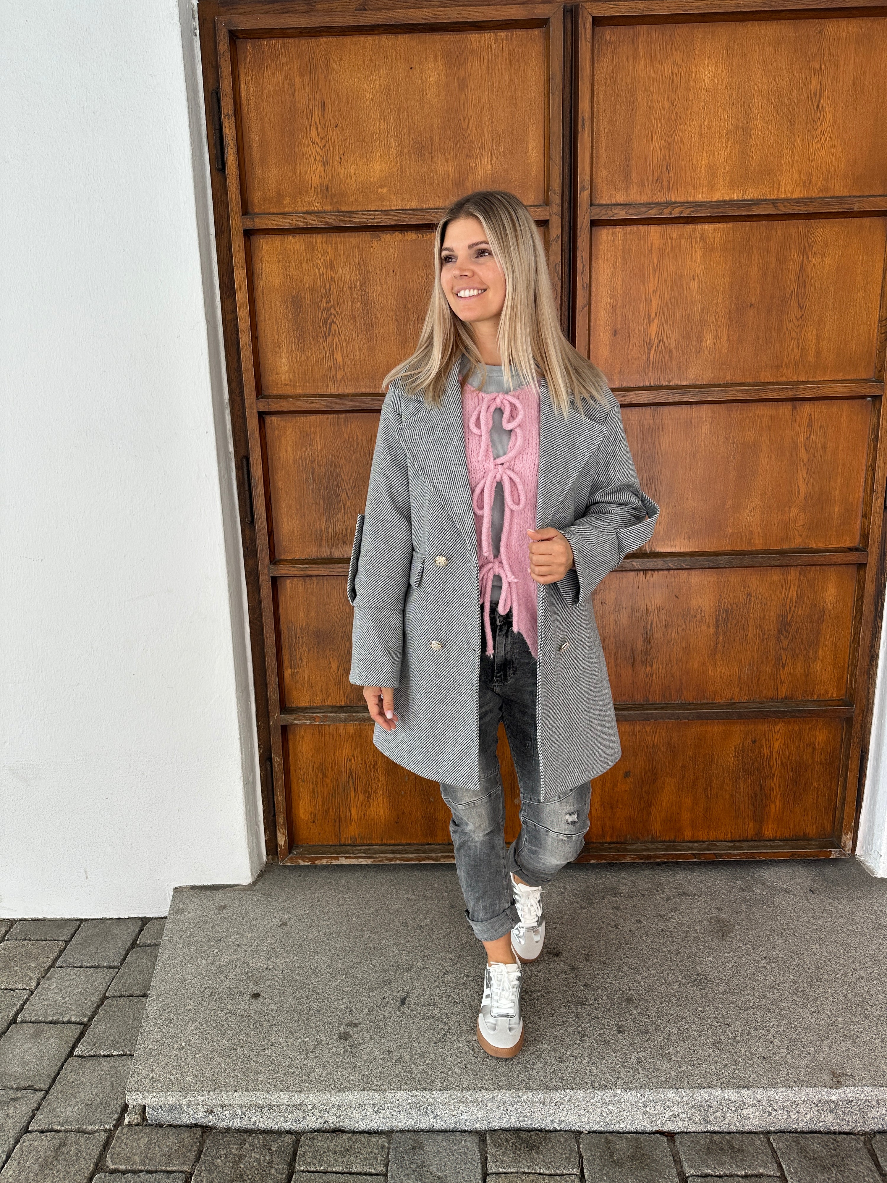 Mantel in Grau
