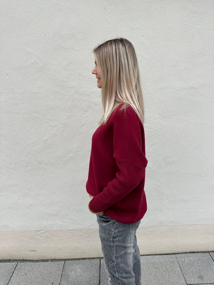 Pullover in Bordorot