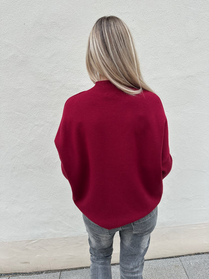 Pullover in Bordorot