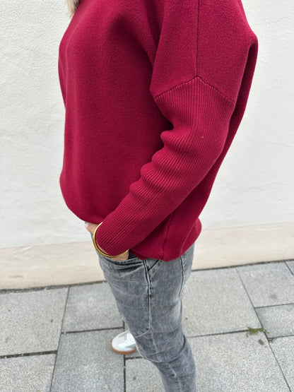 Pullover in Bordorot