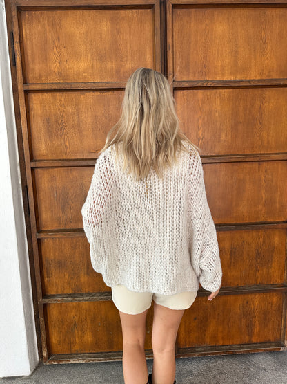 Oversize Pullover in Sand