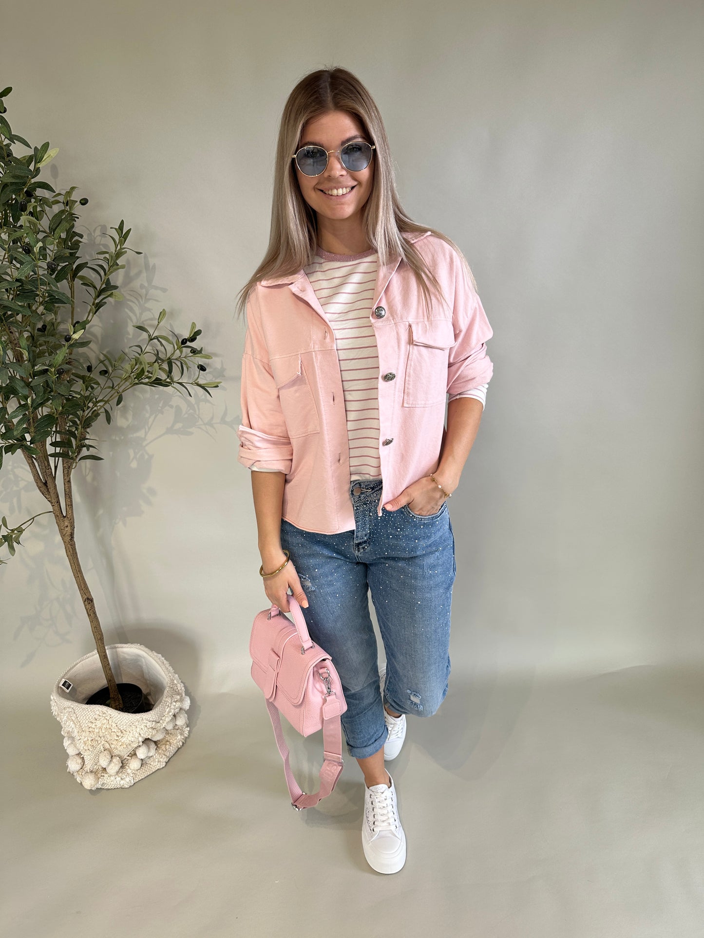 jacke in rosa