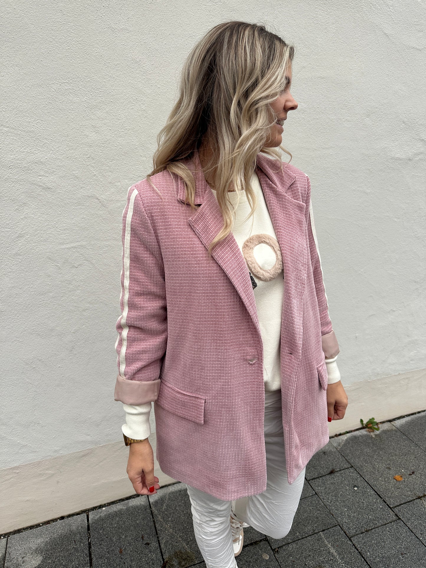 blazer in rosa