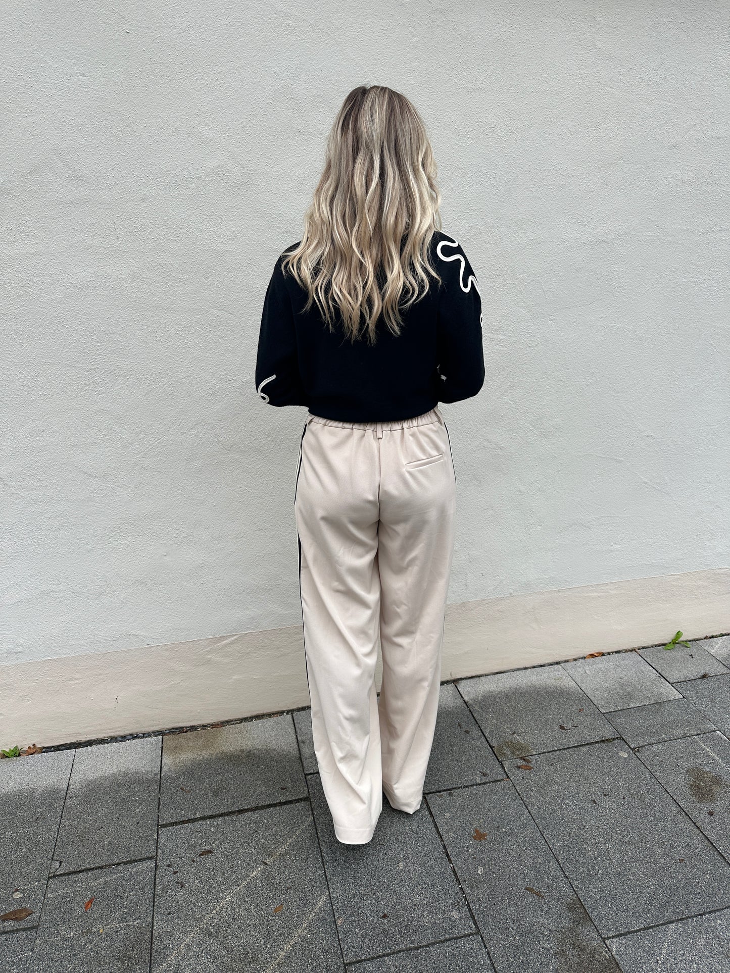 culotte in beige mit streifen