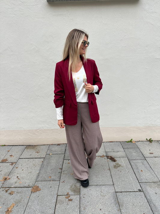 Blazer in Weinrot