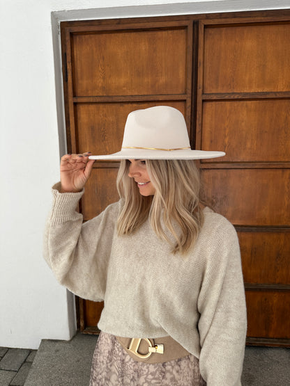 Gummigürtel in Beige in Wildlederoptik