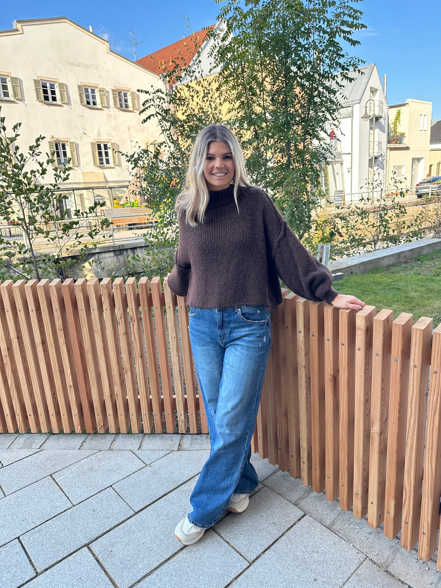 pullover in schokobraun ( oversize)