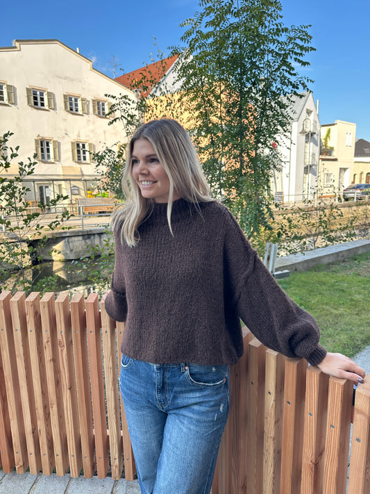 Pullover in Schokobraun ( Oversize)