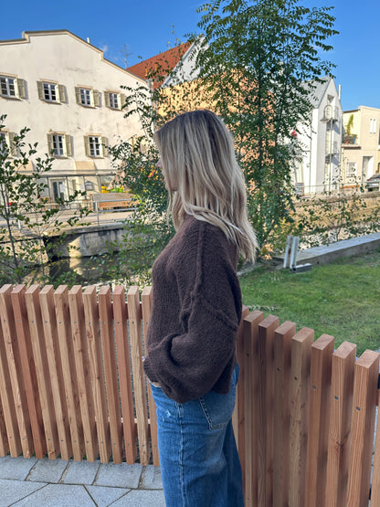 Pullover in Schokobraun ( Oversize)