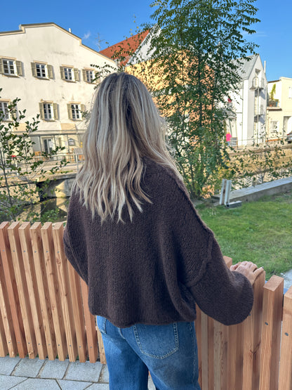 Pullover in Schokobraun ( Oversize)