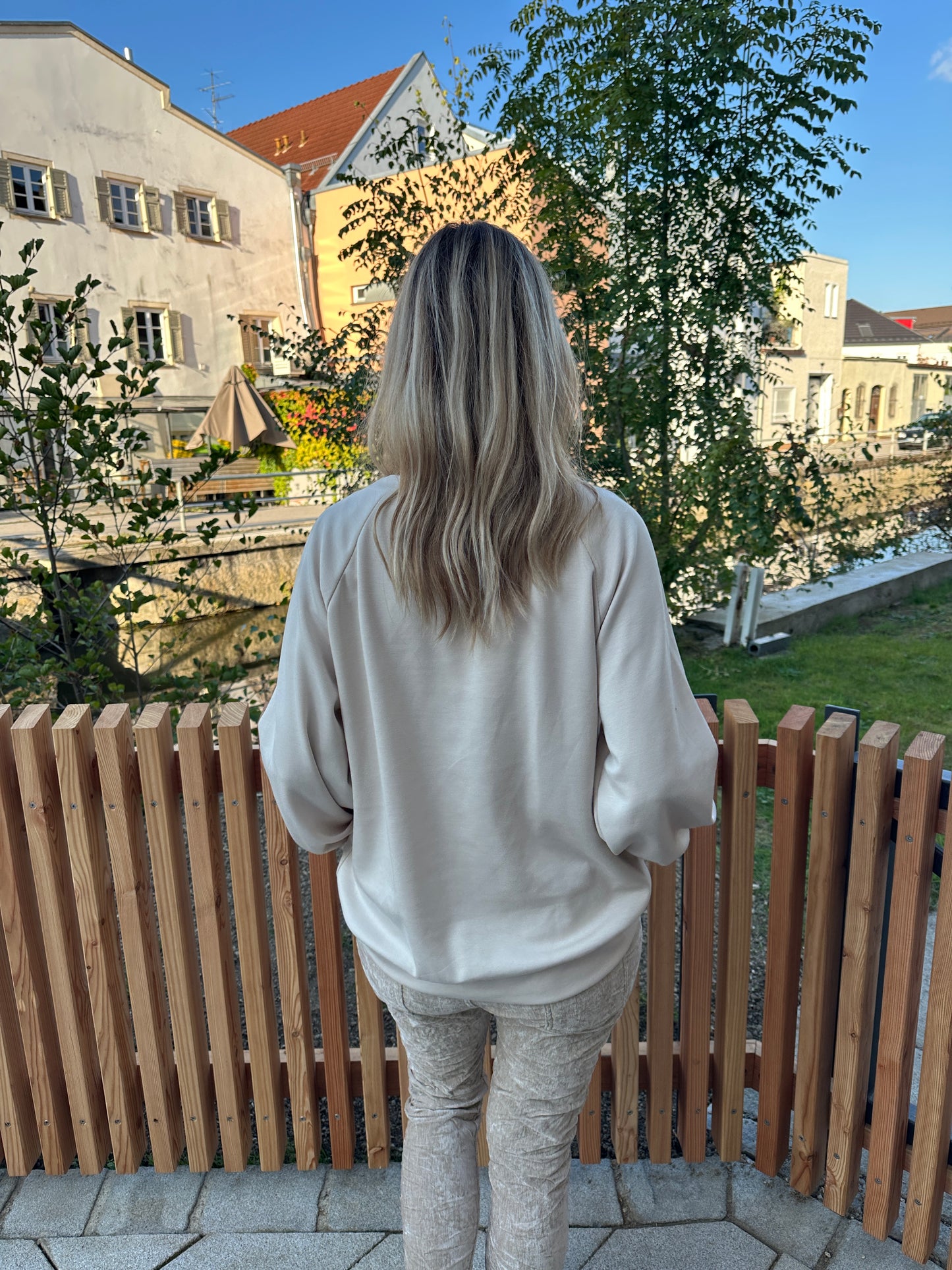 pullover mit aufdruck in schokobraun n°5