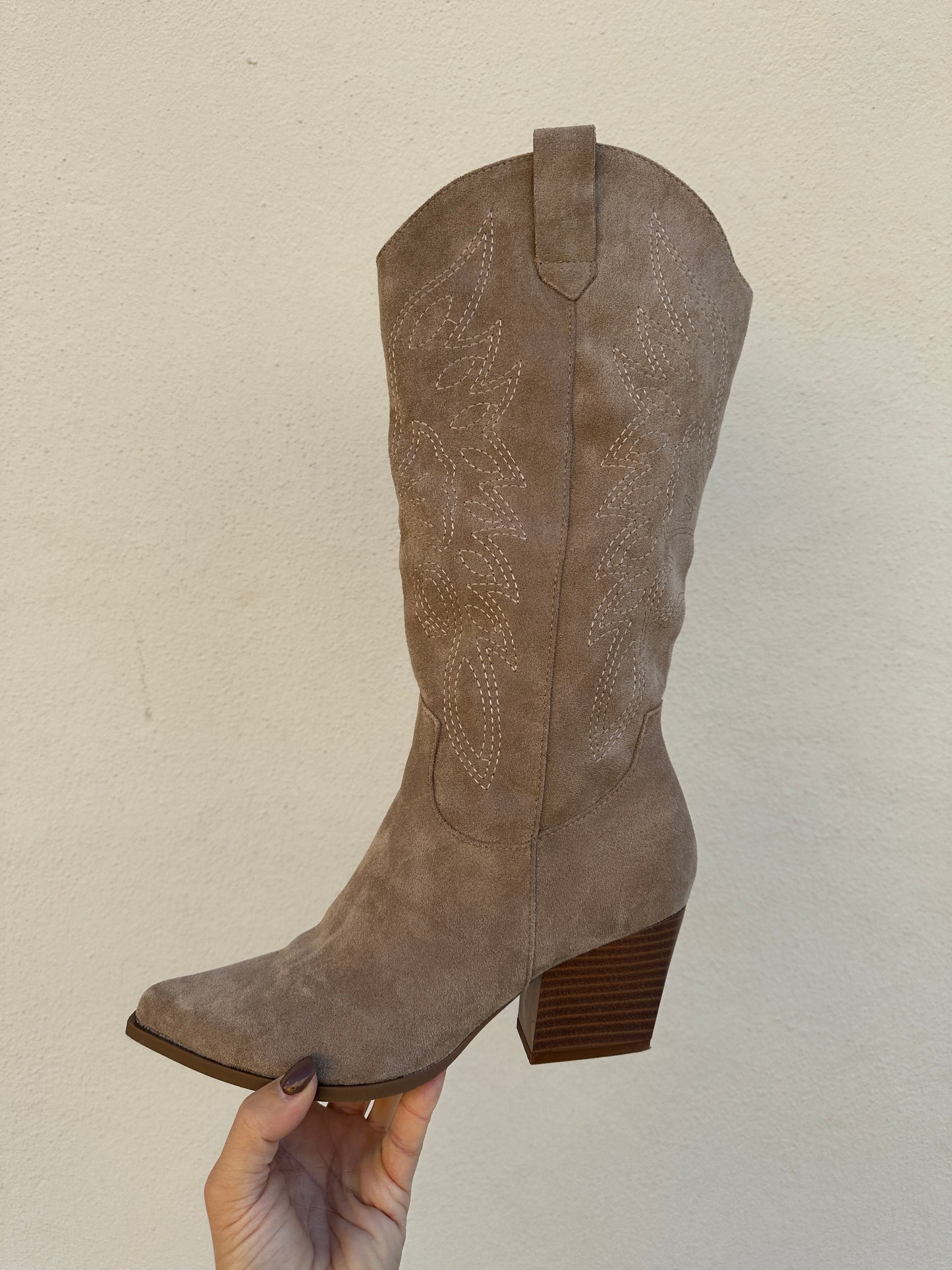 stiefel in beige