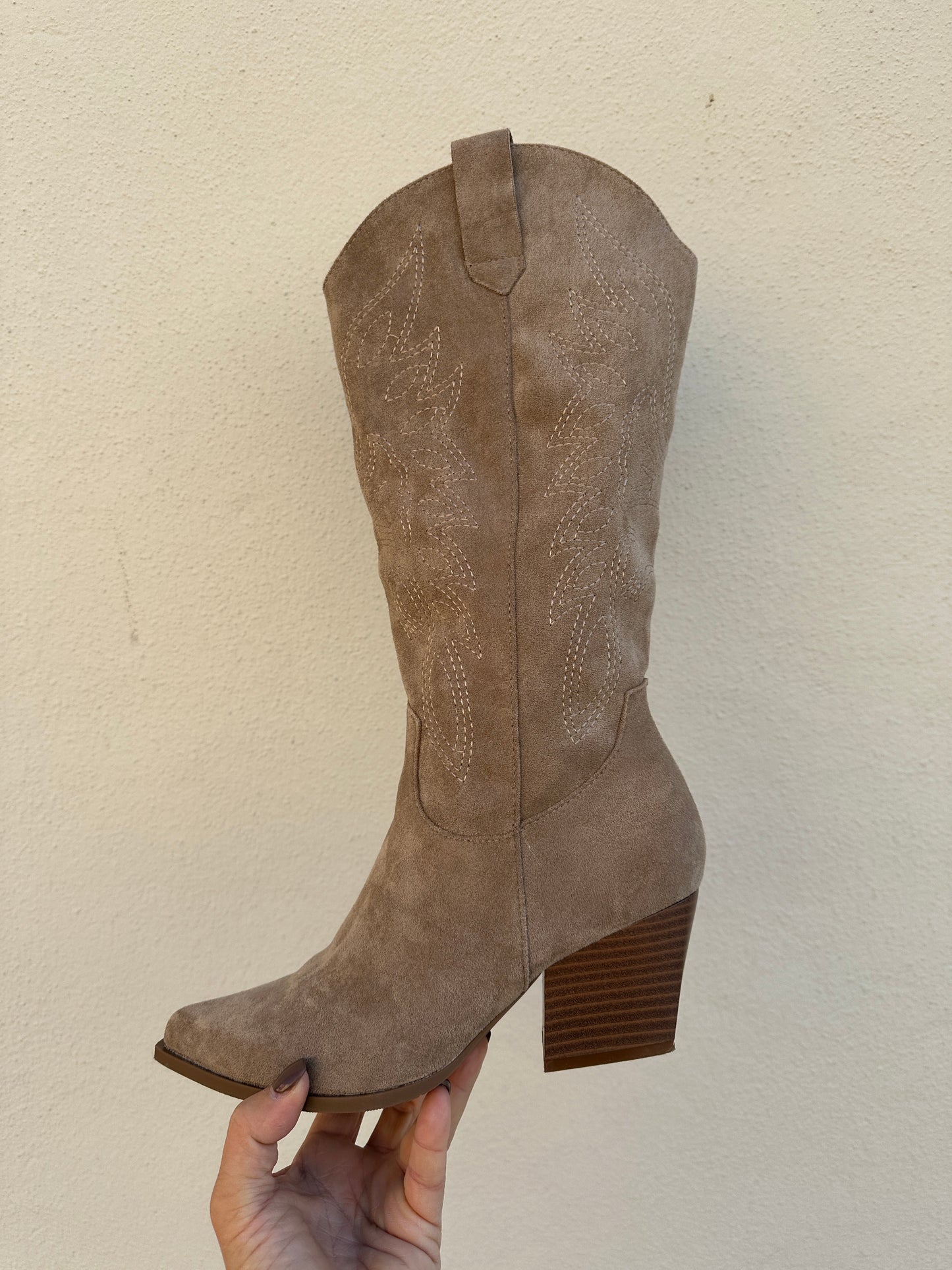 stiefel in beige