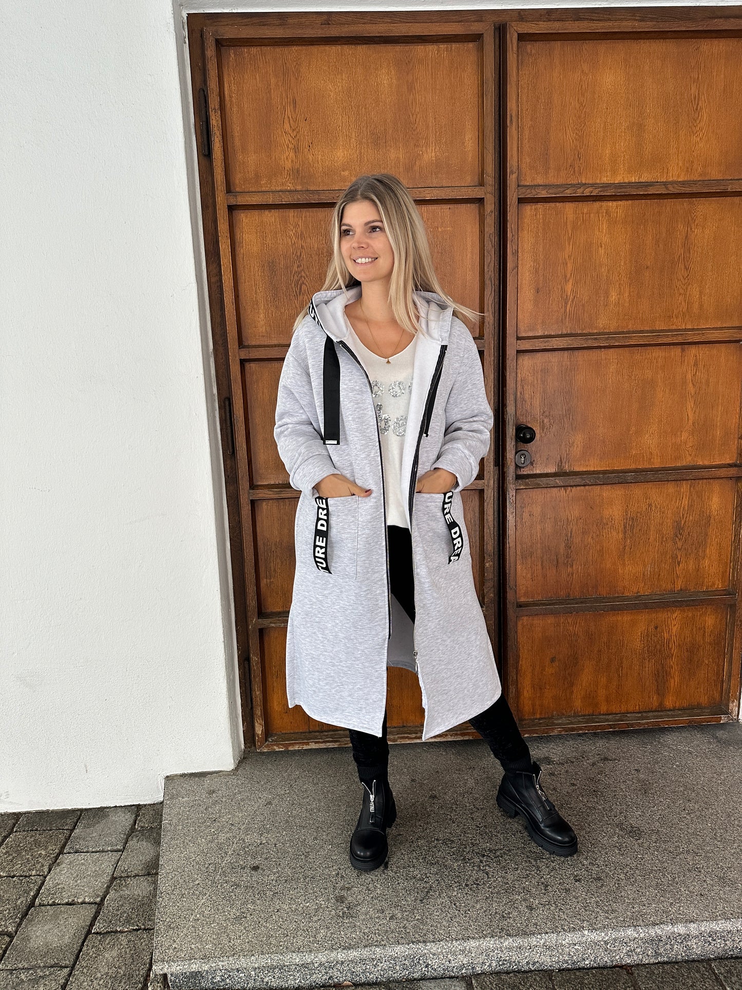 hose in schwarz samt-optik