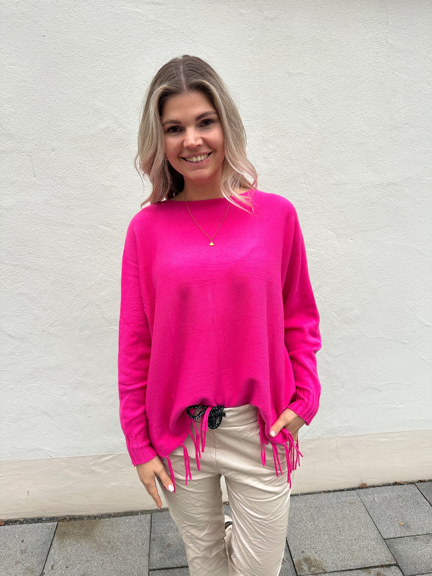 pullover in pink