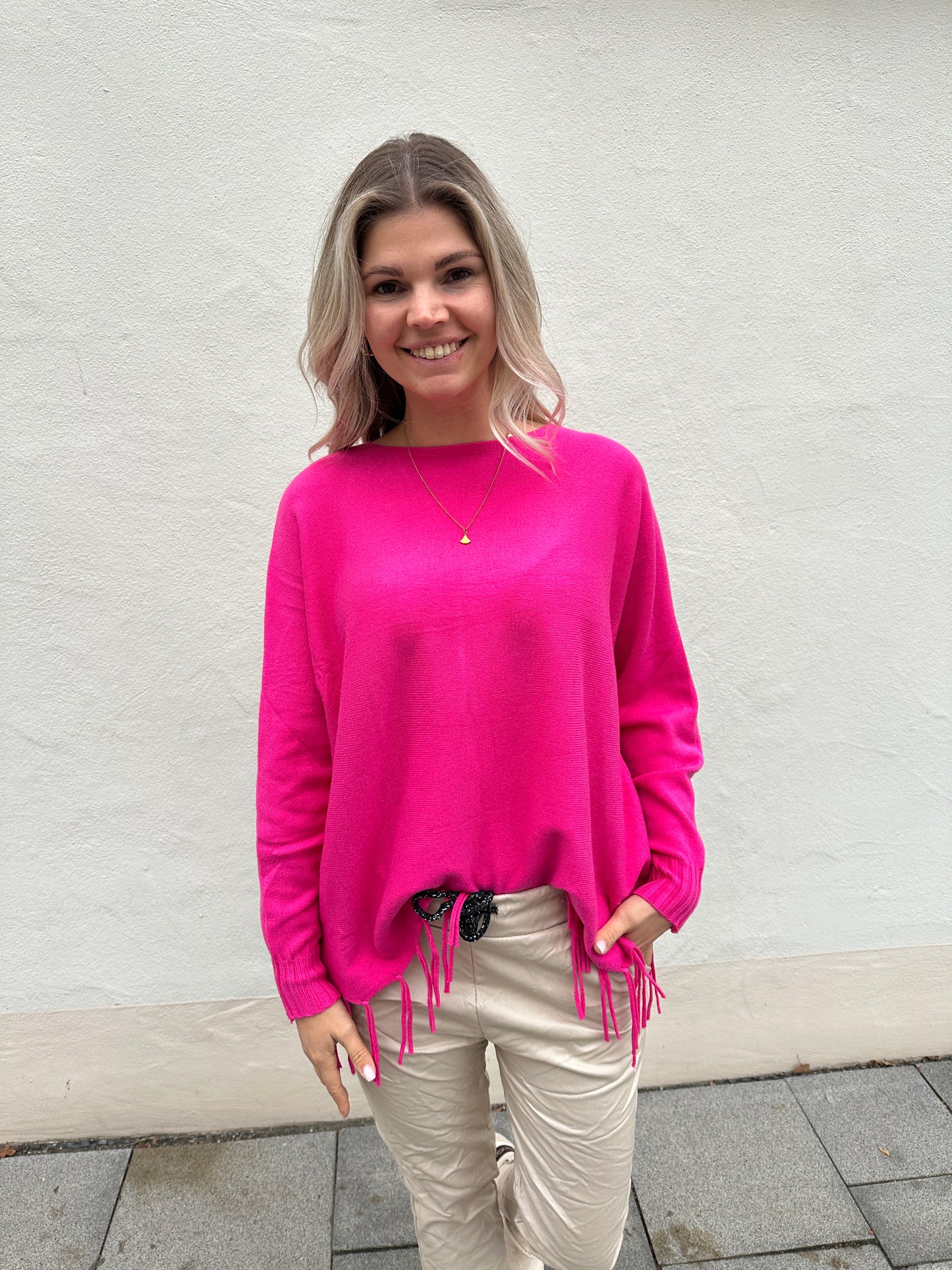 pullover in pink