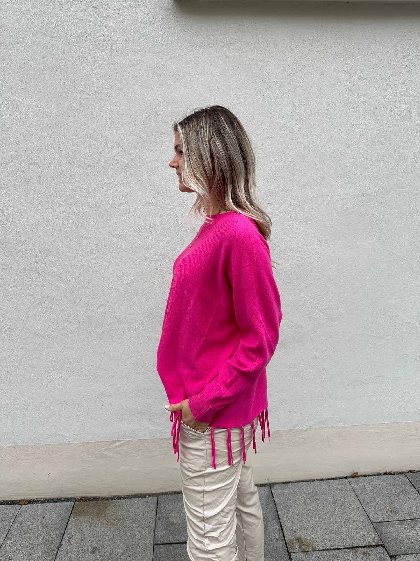 pullover in pink