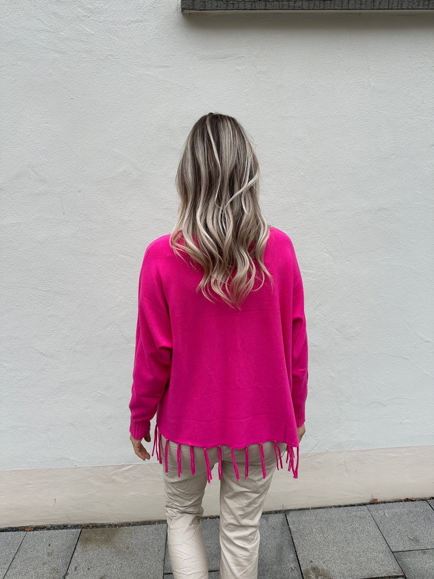 pullover in pink