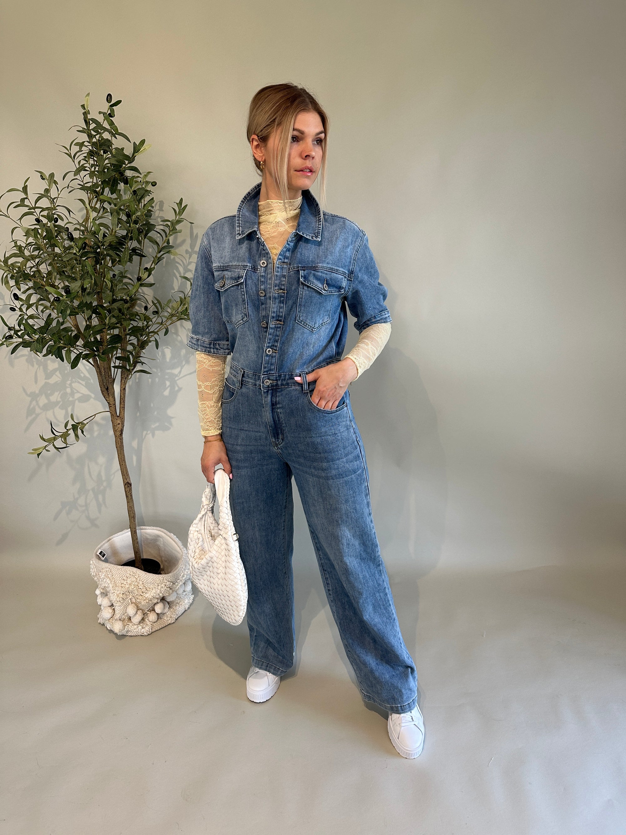 Jeans Overall kurzarm