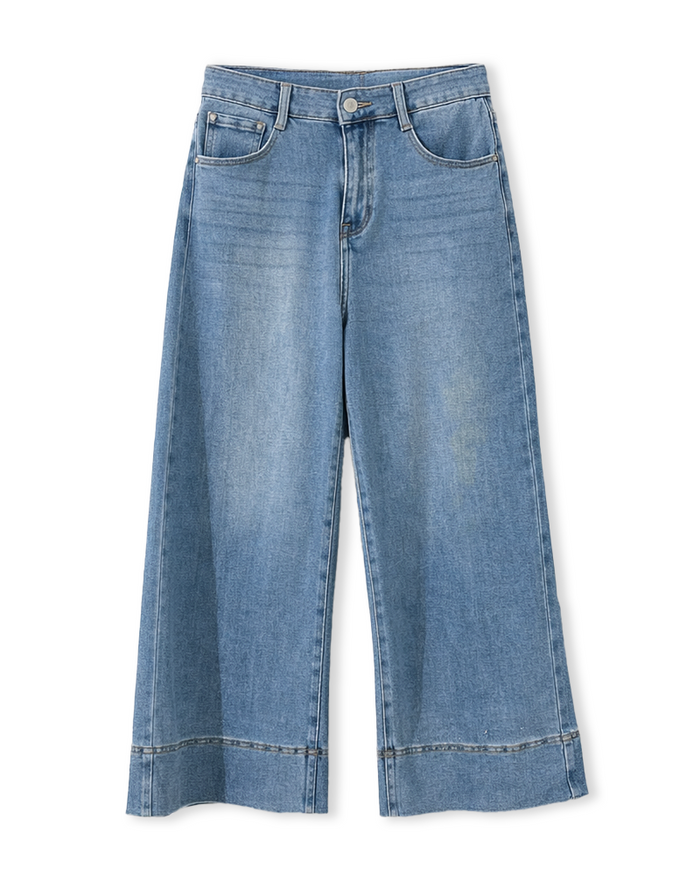 Jeans mit weitem Bein