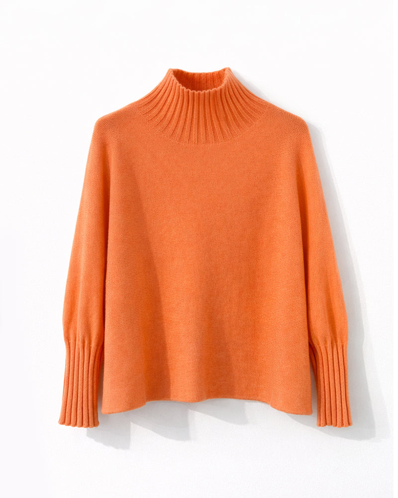 Pullover mit 3/4 Arm in Orange