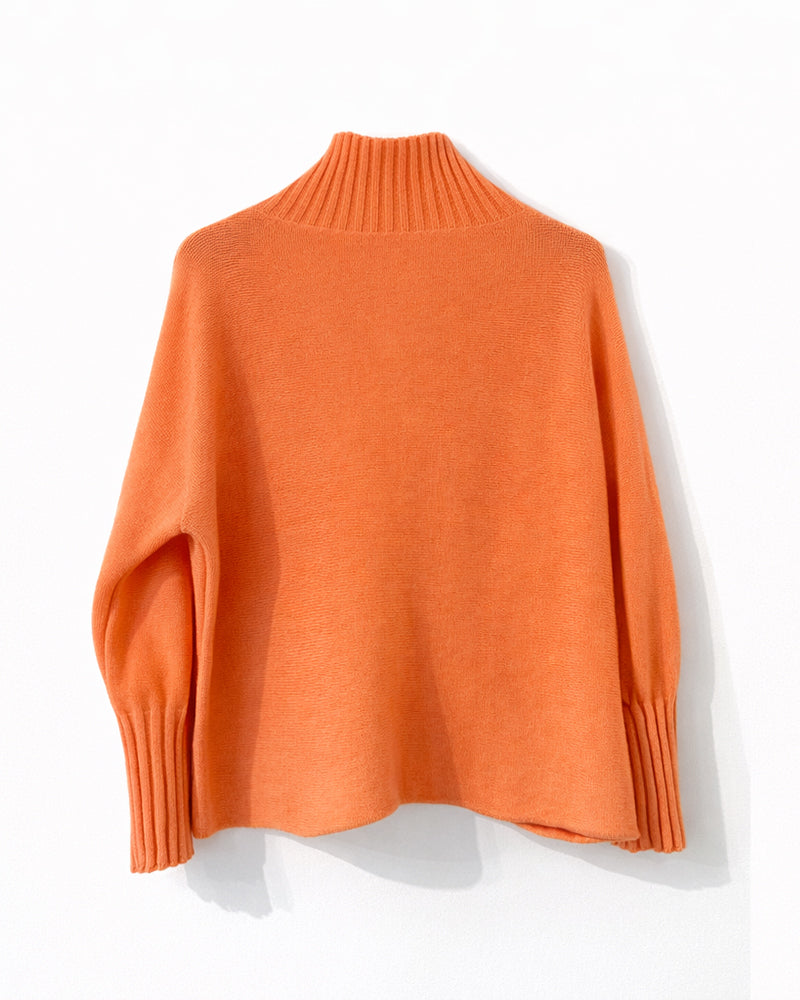 Pullover mit 3/4 Arm in Orange