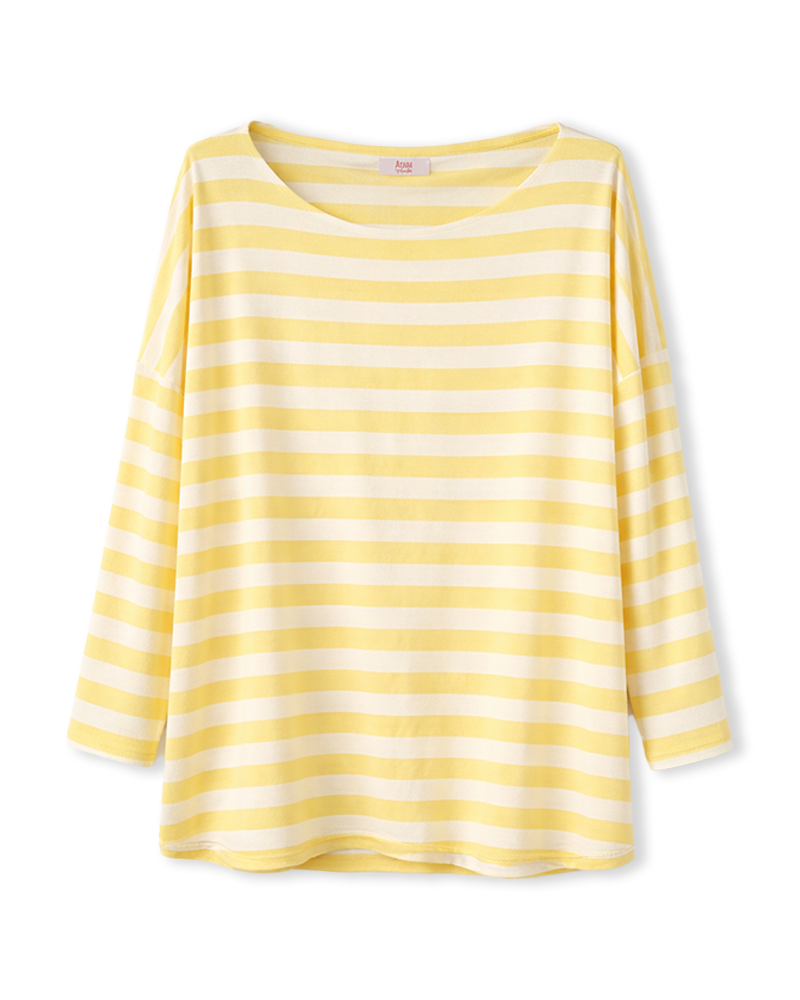 Shirt in Zitronengelb gestreift