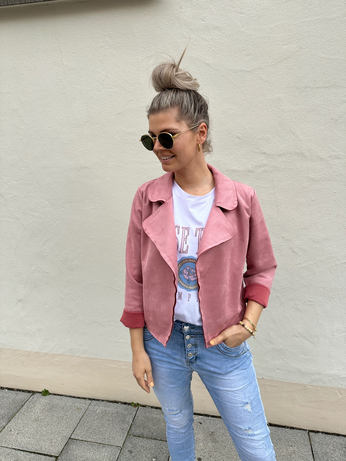 jacke in rose