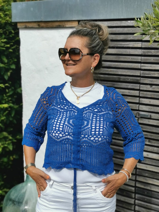 Boho-Shirt in Blau