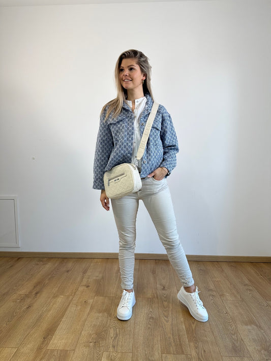 Jacke in Jeansblau